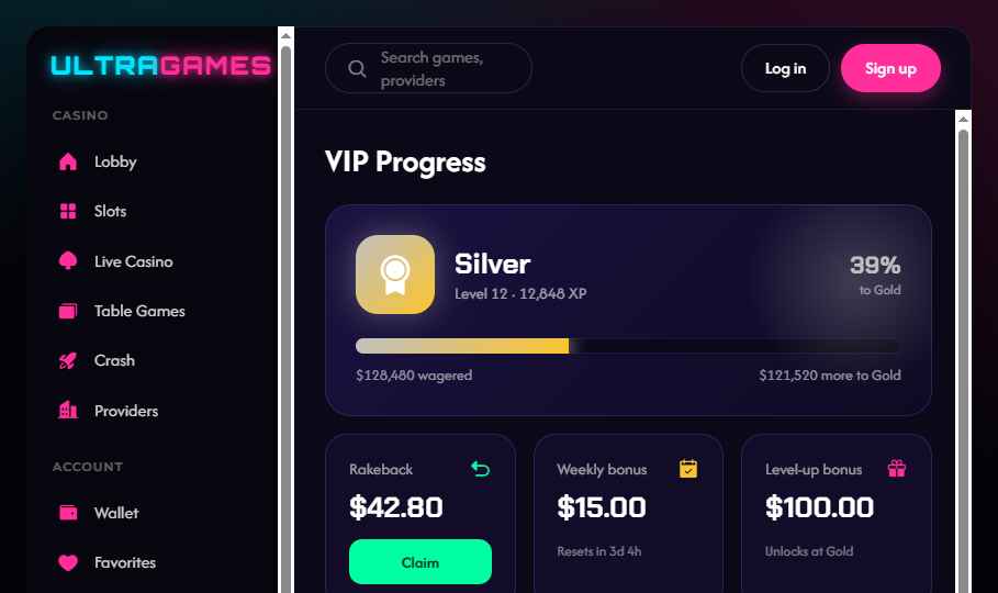 UltraGames VIP screenshot